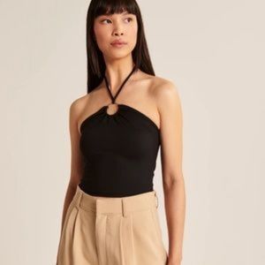 Abercrombie & Fitch Seamless Fabric Keyhole Halter Tank- size small- brand new